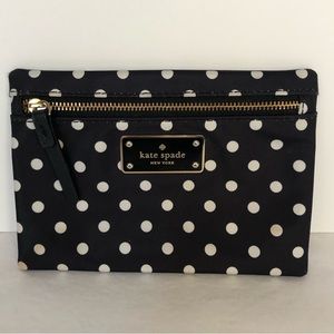 Kate Spade Pouch small Drewe Blake avenue diamond dot Clutch EUC